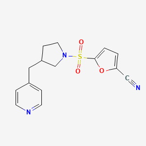 5-[3-(Pyridin-4-ylmethyl)pyrrolidin-1-yl]sulfonylfuran-2-carbonitrile