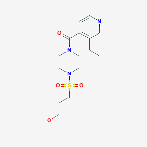 (3-Ethylpyridin-4-yl)-[4-(3-methoxypropylsulfonyl)piperazin-1-yl]methanone