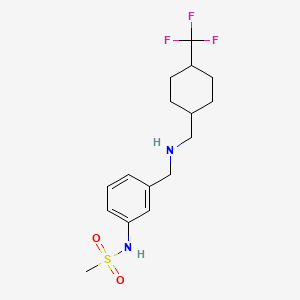 N-[3-[[[4-(trifluoromethyl)cyclohexyl]methylamino]methyl]phenyl]methanesulfonamide