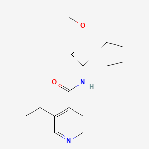 N-(2,2-diethyl-3-methoxycyclobutyl)-3-ethylpyridine-4-carboxamide