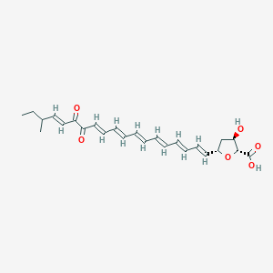 molecular formula C25H30O6 B070628 螺旋棒酸 CAS No. 185846-15-5