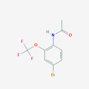 molecular formula C9H7BrF3NO2 B070678 N-[4-溴-2-(三氟甲氧基)苯基]乙酰胺 CAS No. 175278-18-9