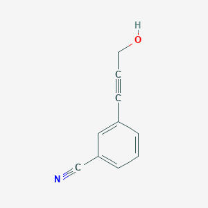 B070683 3-(3-Hydroxyprop-1-ynyl)benzonitrile CAS No. 170859-72-0