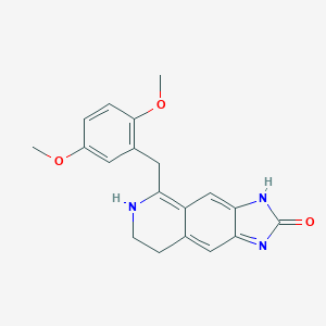 B070687 5-[(2,5-Dimethoxyphenyl)methyl]-1,3,7,8-tetrahydroimidazo[4,5-g]isoquinolin-2-one CAS No. 165615-84-9