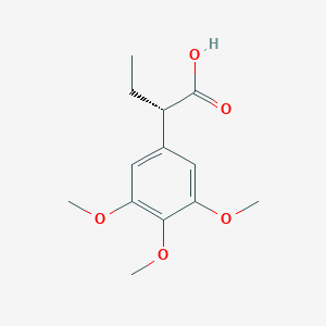 molecular formula C13H18O5 B070762 (S)-2-(3,4,5-三甲氧基苯基)丁酸 CAS No. 195202-08-5