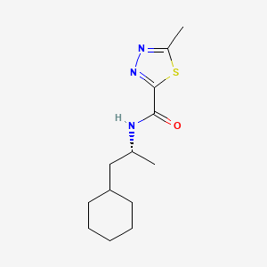 N-[(2R)-1-cyclohexylpropan-2-yl]-5-methyl-1,3,4-thiadiazole-2-carboxamide