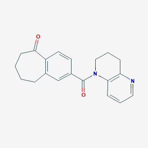 2-(3,4-dihydro-2H-1,5-naphthyridine-1-carbonyl)-6,7,8,9-tetrahydrobenzo[7]annulen-5-one