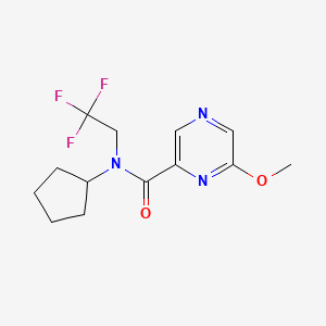 N-cyclopentyl-6-methoxy-N-(2,2,2-trifluoroethyl)pyrazine-2-carboxamide