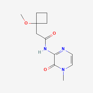 2-(1-methoxycyclobutyl)-N-(4-methyl-3-oxopyrazin-2-yl)acetamide