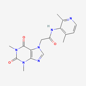 2-(1,3-dimethyl-2,6-dioxopurin-7-yl)-N-(2,4-dimethylpyridin-3-yl)acetamide