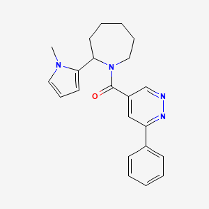 [2-(1-Methylpyrrol-2-yl)azepan-1-yl]-(6-phenylpyridazin-4-yl)methanone