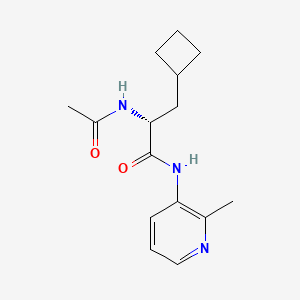 (2R)-2-acetamido-3-cyclobutyl-N-(2-methylpyridin-3-yl)propanamide