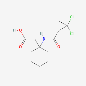 2-[1-[(2,2-Dichlorocyclopropanecarbonyl)amino]cyclohexyl]acetic acid