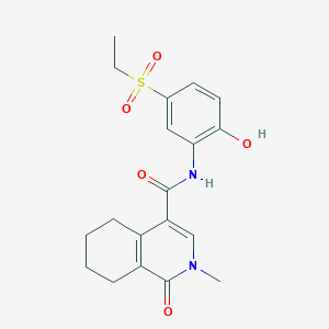 N-(5-ethylsulfonyl-2-hydroxyphenyl)-2-methyl-1-oxo-5,6,7,8-tetrahydroisoquinoline-4-carboxamide