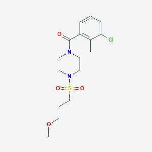 (3-Chloro-2-methylphenyl)-[4-(3-methoxypropylsulfonyl)piperazin-1-yl]methanone