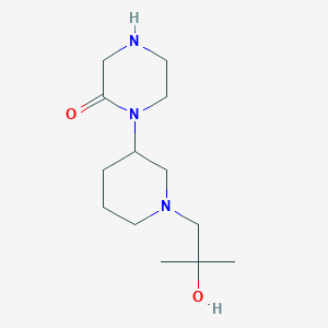 1-[1-(2-Hydroxy-2-methylpropyl)piperidin-3-yl]piperazin-2-one