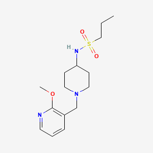 N-[1-[(2-methoxypyridin-3-yl)methyl]piperidin-4-yl]propane-1-sulfonamide