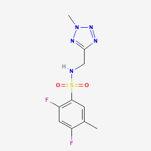 2,4-difluoro-5-methyl-N-[(2-methyltetrazol-5-yl)methyl]benzenesulfonamide