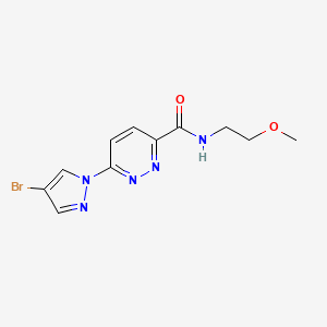 6-(4-bromopyrazol-1-yl)-N-(2-methoxyethyl)pyridazine-3-carboxamide