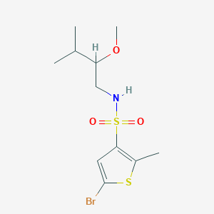 5-bromo-N-(2-methoxy-3-methylbutyl)-2-methylthiophene-3-sulfonamide