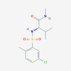 (2S)-2-[(5-chloro-2-methylphenyl)sulfonylamino]-N,3-dimethylbutanamide