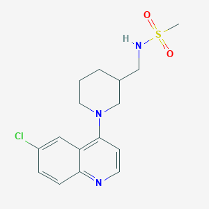 N-[[1-(6-chloroquinolin-4-yl)piperidin-3-yl]methyl]methanesulfonamide