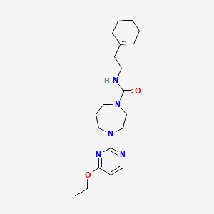 N-[2-(cyclohexen-1-yl)ethyl]-4-(4-ethoxypyrimidin-2-yl)-1,4-diazepane-1-carboxamide