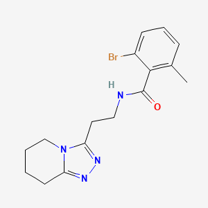 2-bromo-6-methyl-N-[2-(5,6,7,8-tetrahydro-[1,2,4]triazolo[4,3-a]pyridin-3-yl)ethyl]benzamide