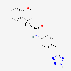 (1'R,4S)-N-[4-(2H-tetrazol-5-ylmethyl)phenyl]spiro[2,3-dihydrochromene-4,2'-cyclopropane]-1'-carboxamide