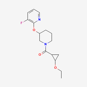 (2-Ethoxycyclopropyl)-[3-(3-fluoropyridin-2-yl)oxypiperidin-1-yl]methanone