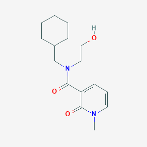 N-(cyclohexylmethyl)-N-(2-hydroxyethyl)-1-methyl-2-oxopyridine-3-carboxamide