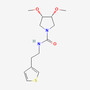 (3R,4S)-3,4-dimethoxy-N-(2-thiophen-3-ylethyl)pyrrolidine-1-carboxamide