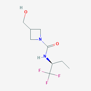 3-(hydroxymethyl)-N-[(2S)-1,1,1-trifluorobutan-2-yl]azetidine-1-carboxamide