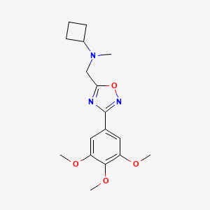 N-methyl-N-[[3-(3,4,5-trimethoxyphenyl)-1,2,4-oxadiazol-5-yl]methyl]cyclobutanamine