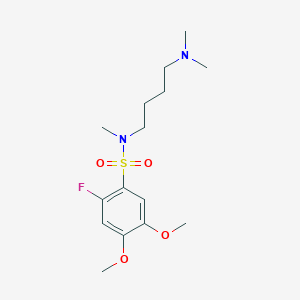 N-[4-(dimethylamino)butyl]-2-fluoro-4,5-dimethoxy-N-methylbenzenesulfonamide