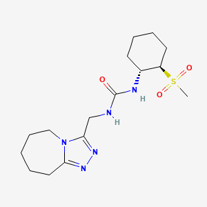 1-[(1R,2R)-2-methylsulfonylcyclohexyl]-3-(6,7,8,9-tetrahydro-5H-[1,2,4]triazolo[4,3-a]azepin-3-ylmethyl)urea