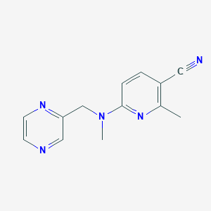 2-Methyl-6-[methyl(pyrazin-2-ylmethyl)amino]pyridine-3-carbonitrile