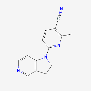 6-(2,3-Dihydropyrrolo[3,2-c]pyridin-1-yl)-2-methylpyridine-3-carbonitrile