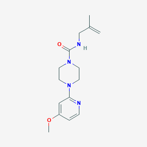 4-(4-methoxypyridin-2-yl)-N-(2-methylprop-2-enyl)piperazine-1-carboxamide