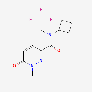 N-cyclobutyl-1-methyl-6-oxo-N-(2,2,2-trifluoroethyl)pyridazine-3-carboxamide