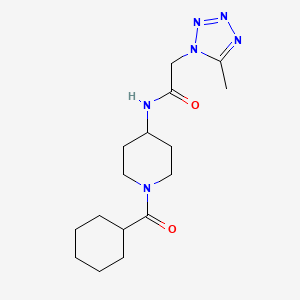 N-[1-(cyclohexanecarbonyl)piperidin-4-yl]-2-(5-methyltetrazol-1-yl)acetamide