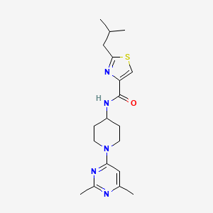 N-[1-(2,6-dimethylpyrimidin-4-yl)piperidin-4-yl]-2-(2-methylpropyl)-1,3-thiazole-4-carboxamide