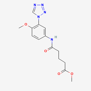 Methyl 5-[4-methoxy-3-(tetrazol-1-yl)anilino]-5-oxopentanoate