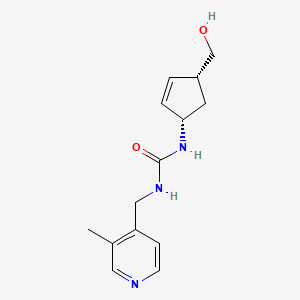 1-[(1S,4R)-4-(hydroxymethyl)cyclopent-2-en-1-yl]-3-[(3-methylpyridin-4-yl)methyl]urea