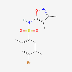 4-bromo-N-(3,4-dimethyl-1,2-oxazol-5-yl)-2,5-dimethylbenzenesulfonamide