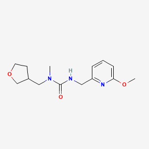 3-[(6-Methoxypyridin-2-yl)methyl]-1-methyl-1-(oxolan-3-ylmethyl)urea