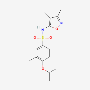 N-(3,4-dimethyl-1,2-oxazol-5-yl)-3-methyl-4-propan-2-yloxybenzenesulfonamide