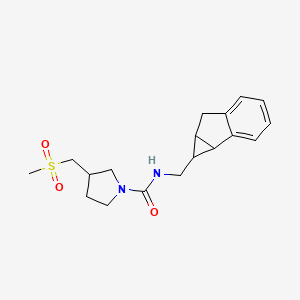 N-(1,1a,6,6a-tetrahydrocyclopropa[a]inden-1-ylmethyl)-3-(methylsulfonylmethyl)pyrrolidine-1-carboxamide