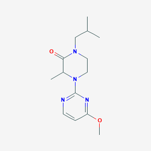 4-(4-Methoxypyrimidin-2-yl)-3-methyl-1-(2-methylpropyl)piperazin-2-one