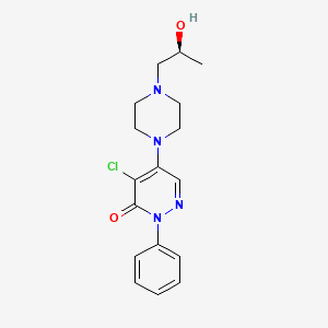 4-chloro-5-[4-[(2S)-2-hydroxypropyl]piperazin-1-yl]-2-phenylpyridazin-3-one